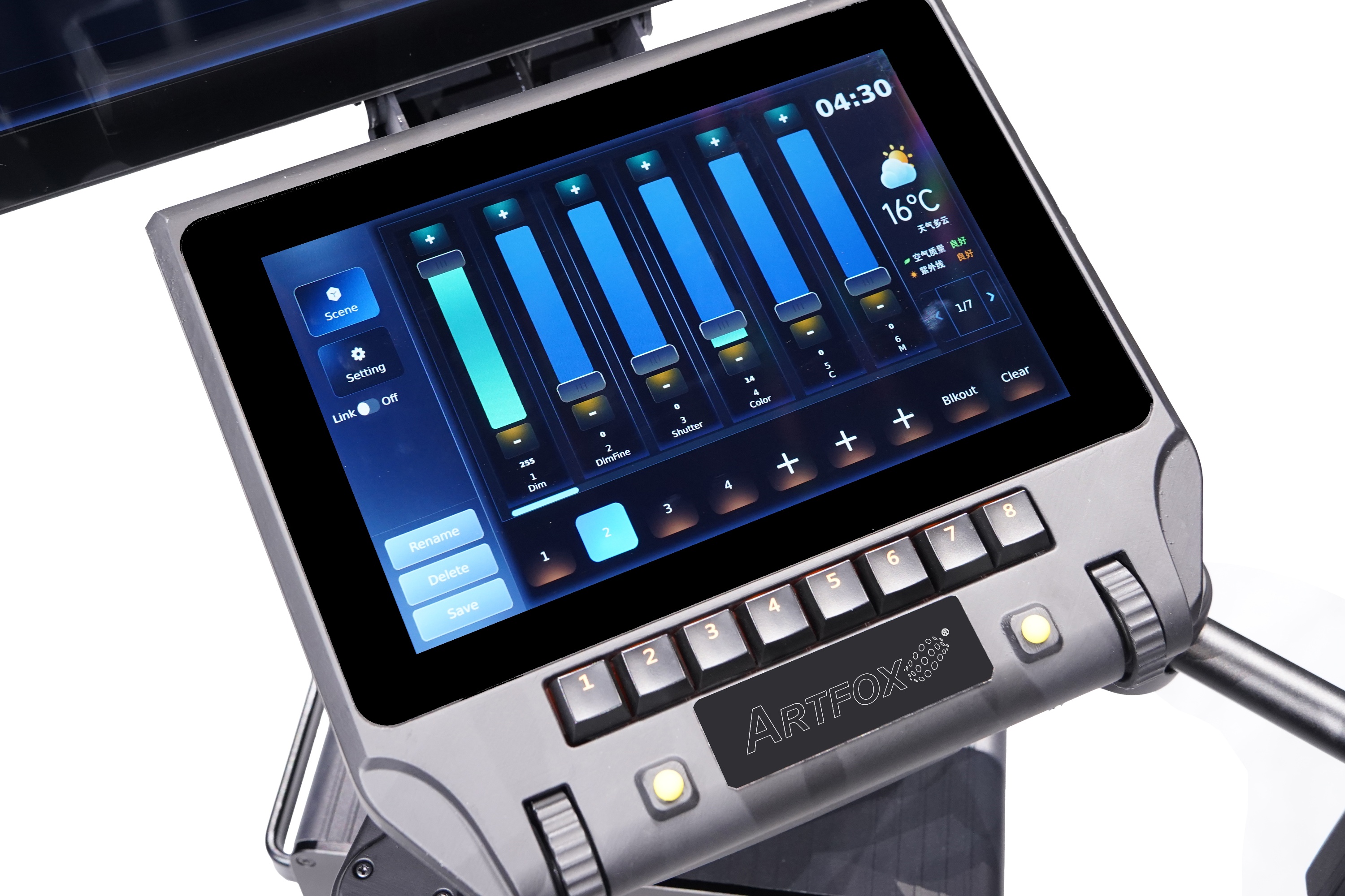 Follow Light:Track Control System with Camera, Touch screen, 1800w LED lamp, IP65